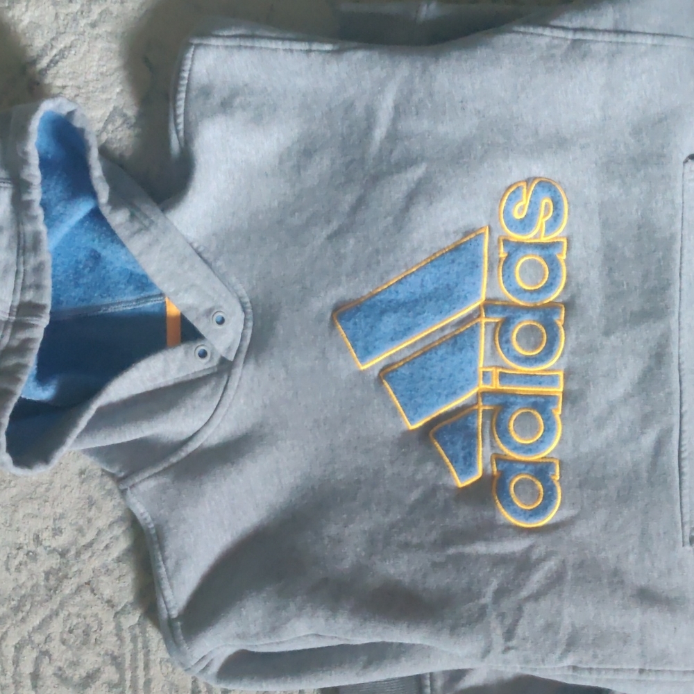 Adidas gray hoodie men's large